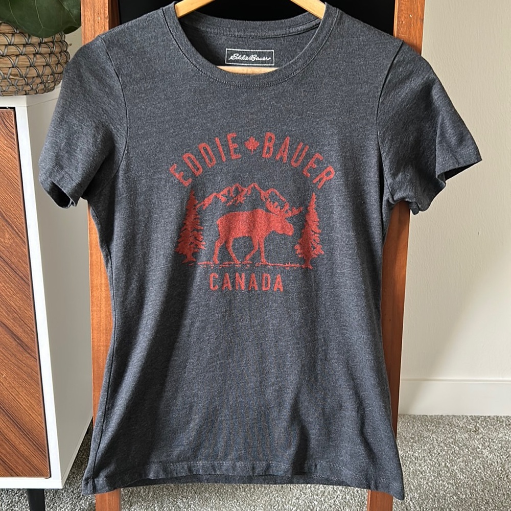 Eddie Bauer short sleeve t-shirt, medium, dark grey